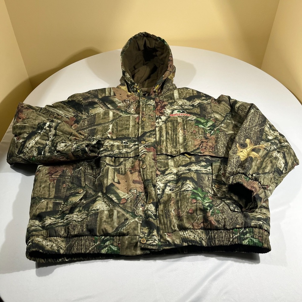 Mossy Oak Break Up Infinity Camo Hunting Jacket 3XL Hooded Bomber Gorpcore